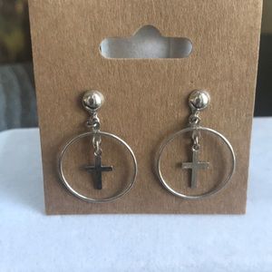 Vintage Cross Earrings from 70s